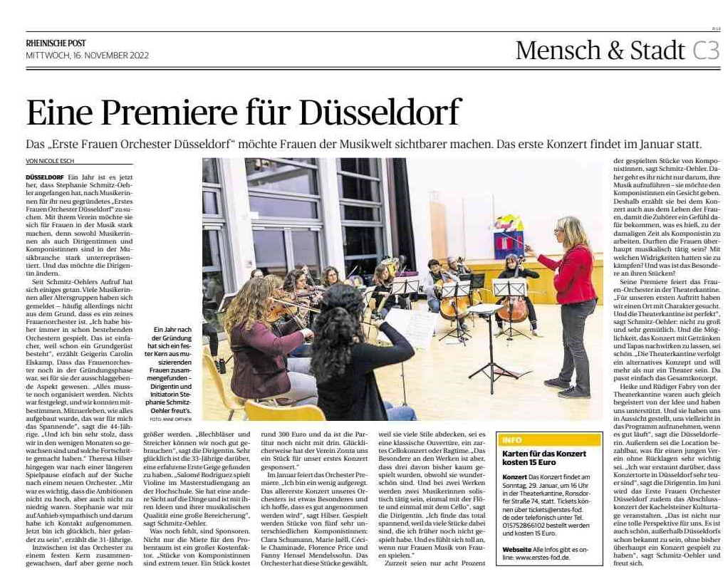 Rheinische Post Artikel 2022